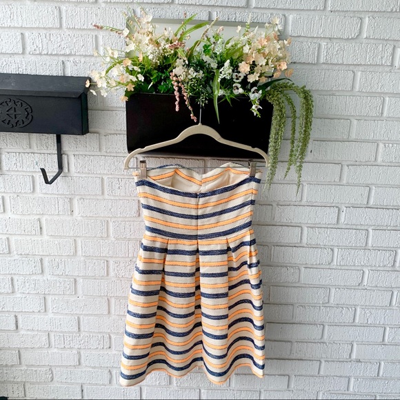 HUTCH Anthropologie Strapless Striped Mini Dress - Picture 7 of 13